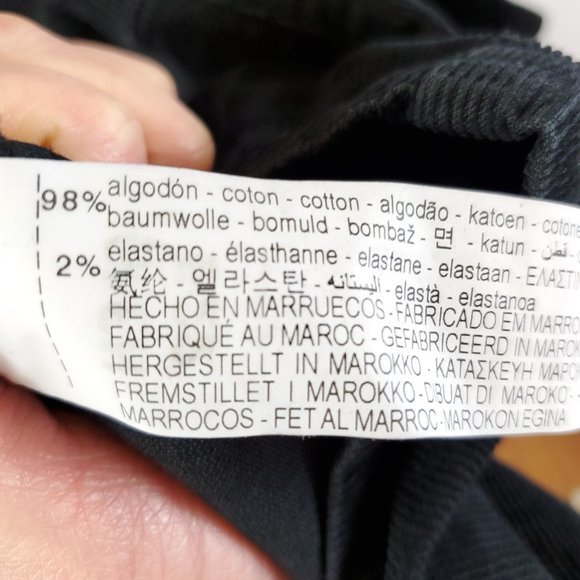 NWT Zara Black Snap Front Corduroy Jumper/Skirt-All Medium - Picture 13 of 15